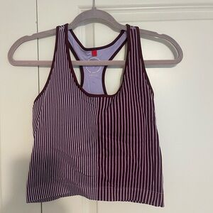 Wilson Burgundy and White Striped Tank Top